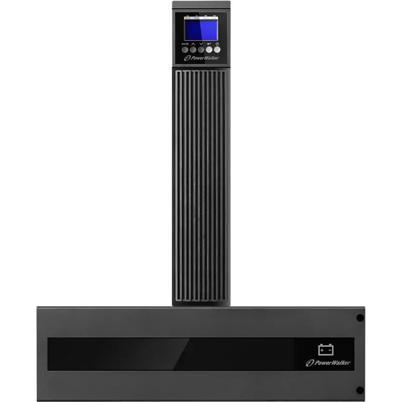 PowerWalker VFI 10000 RTG PF1 Online USV 10000VA/10000W 5U Rack/Tower LCD mit Batteriepaket