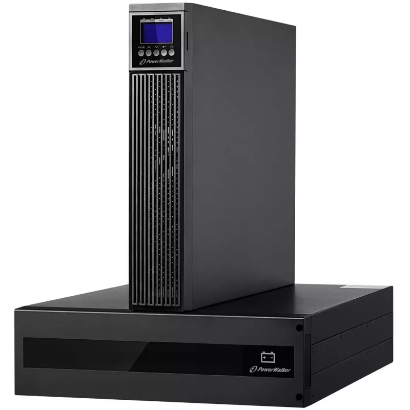 PowerWalker VFI 10000 RTG PF1 Online USV 10000VA/10000W 5U Rack/Tower LCD mit Batteriepaket