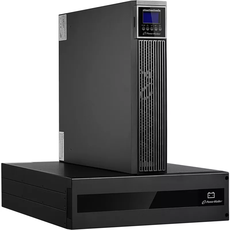 PowerWalker VFI 10000 RTG PF1 Online USV 10000VA/10000W 5U Rack/Tower LCD mit Batteriepaket