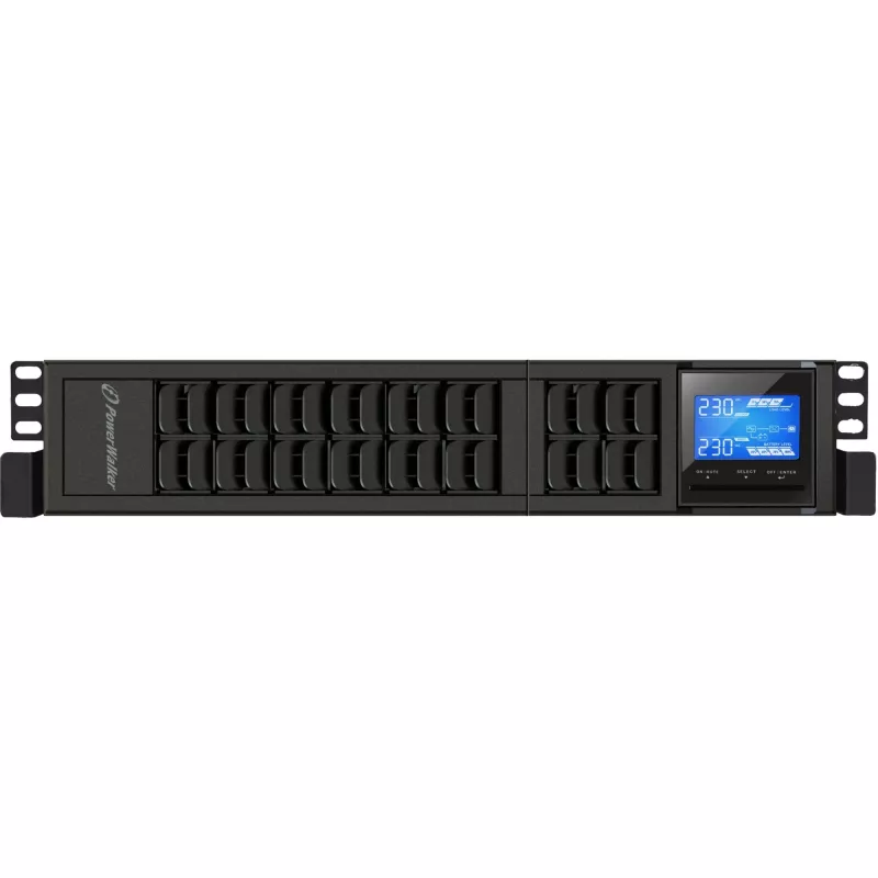 PowerWalker VFI 2000 CRS Unterbrechungsfreie Stromversorgung (USV) Doppelwandler (Online), 2 kVA / 1600 W, 4 AC-Ausgänge, Tower