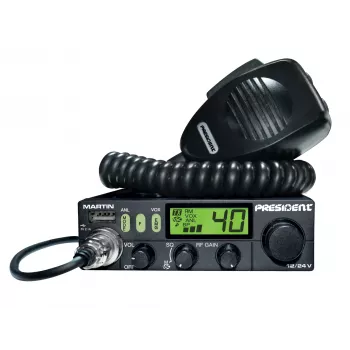 President Martin ASC CB Funkgerät AM/FM 12/24V