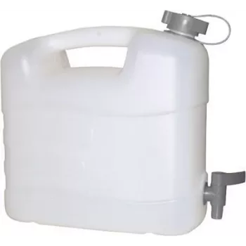 PRESSOL 20 L HDPE Kanister mit Ablasshahn, Weiß, Lebensmittelecht 21167
