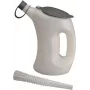 PRESSOL 3L Messbecher mit Deckel und flexiblem Ausguss, Weiß/Transparent 07623