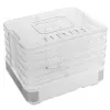 PRIME3 SFD51 Dörrgerät Transparent & Weiß 420 W 5 Etagen Digitaler Timer