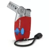 Primus PowerLighter III Spark Piezo Küchenanzünder – Rot, nachfüllbar mit Butangas, windfest, einstellbare Flamme, Outdoor & Camping