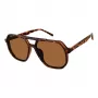 Privé Revaux Damen-Sonnenbrille BACKTALKS086 – Geometrischer Acetatrahmen, graue Polycarbonat-Gläser, 59/16/145 mm