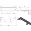 Pro-Line Wandhalterung für 1 Gasflasche, max. Durchmesser 250 mm, Industrieblau