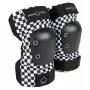 Pro-Tec Elbogenschoner Checker L - Schwarz/Weiß Schachbrettmuster, Large, Hochwirksamer Schutz für Skateboarding, Rollerblading, BMX, Scooter