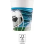 Procos Football Party Pappbecher 200 ml, 8er-Pack (93746)