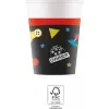 Procos Gaming Party Pappbecher 200 ml, 8er-Pack (93771)