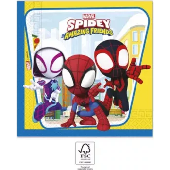 PROCOS Marvel Spiderman 2-lagige Papierservietten 20er-Pack (94878)