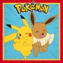 Procos Pokemon 2-lagige Papierservietten 20er-Pack, 33 x 33 cm, Mehrfarbig 98393