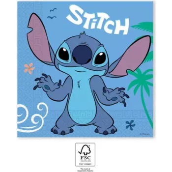 Procos Stitch & Angel 2-lagige Papierservietten 20er-Pack 33x33cm (96796)