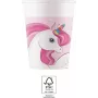 Procos Einhorn Regenbogen Pappbecher 200ml 8er Pack 93759