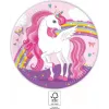 Procos Einhorn Regenbogen Pappteller für Einhorn-Partys (93757)