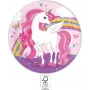 Procos Einhorn Regenbogen Pappteller für Einhorn-Partys (93757)
