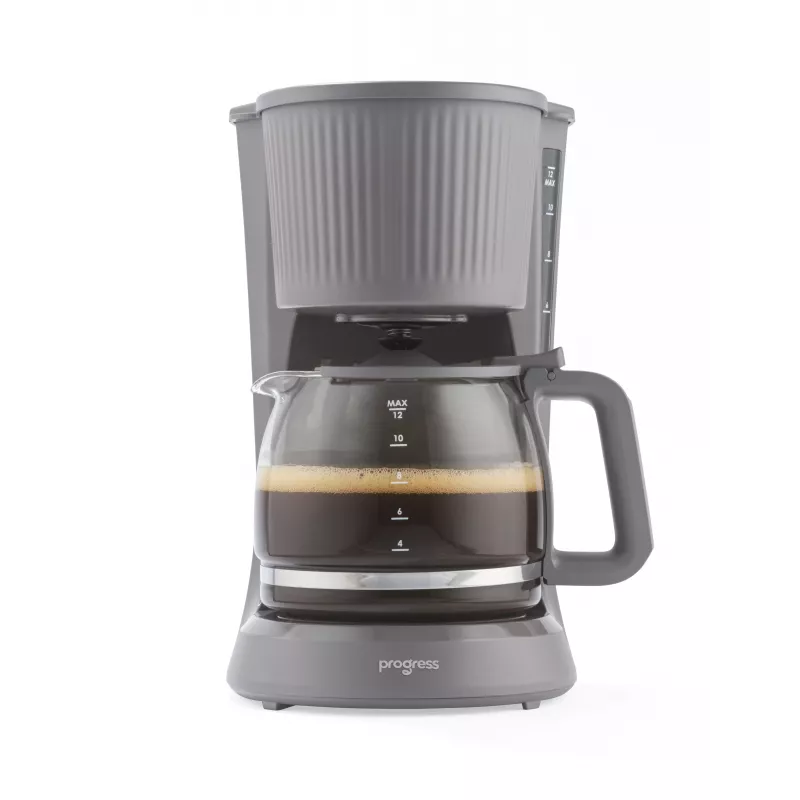 Progress EK6658PVDE Mellow Filterkaffeemaschine - 1,25 l, 900 W, Grau/Silber