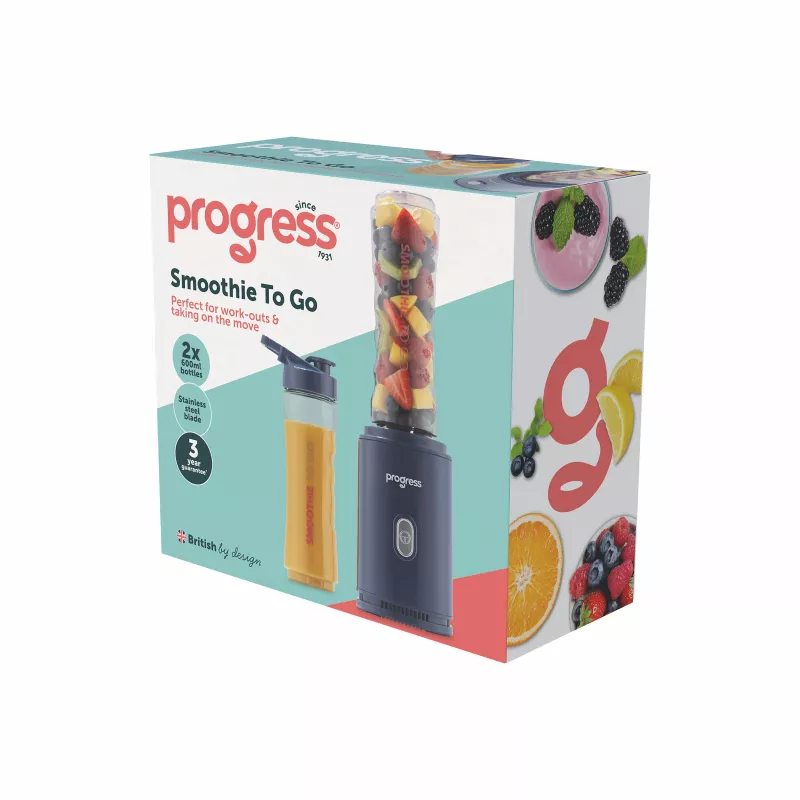 Progress EK6693PVDE Smoothie To Go Personal Blender 300 W Schwarz/Edelstahl