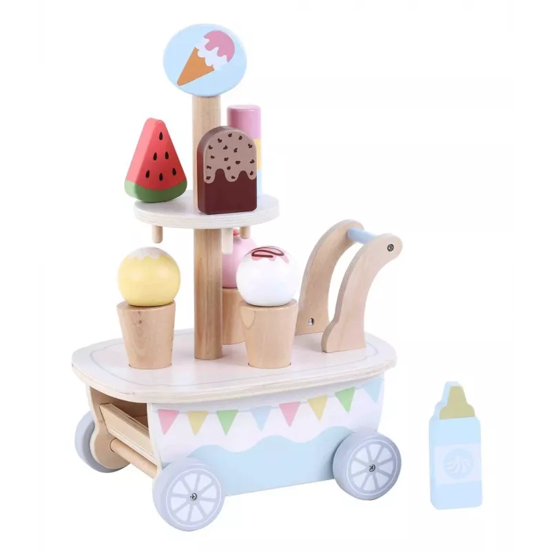 Promis LD04 Holz-Eiswagen-Spielzeug für Kinder