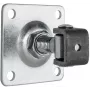 PSG 61.018 Verstellbares Tortband mit 80x80x3 mm Anschweißplatte, M16-Gewinde
