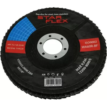 PSG Star Flex T29 Fächerscheibe 125 mm x 22,23 mm Körnung 60 INOX TLI1252260