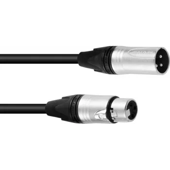PSSO DMX-Kabel XLR 3-Pin 20m Schwarz Neutrik-Stecker 30227818