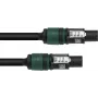 PSSO Lautsprecherkabel Speakon 4x2,5 mm² 0,5 m Schwarz 30227928