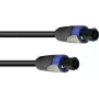 PSSO Speakon Lautsprecherkabel 4x2,5 mm² 10m Schwarz 30227931