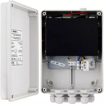 PULSAR SG64H 6-Port Switch mit Netzteil für 4 IP-Kameras in hermetischem Gehäuse