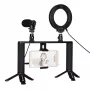 PULUZ Blogerio Kit mit LED-Ringleuchte, Stativen, Telefonhalter und Mikrofon