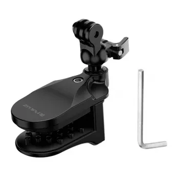 PULUZ Helmhalterung für Action-Kameras (DJI Action, GoPro Hero) Schwarz