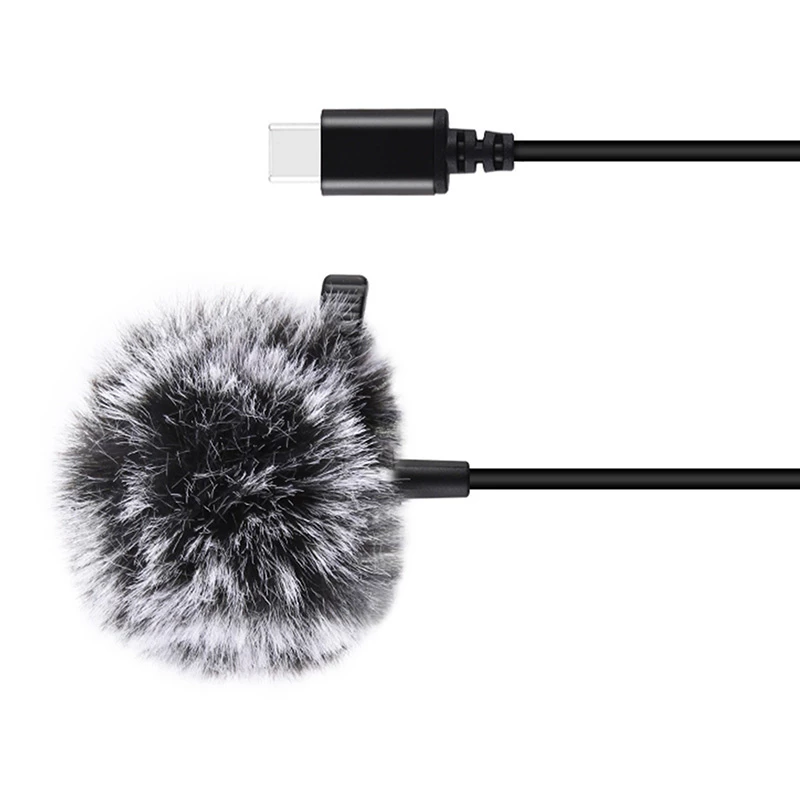 PULUZ Jack Tie Mikrofon mit Clip PU425 1,5m USB-C