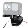 PULUZ Motorrad-Windschutzscheiben-Clip für Action-Kameras (DJI Osmo Action 4, GoPro Hero 12, Insta360 Ace Pro / X4) - Schwarz