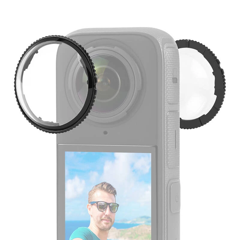 PULUZ Optischer Glas-Linsenschutz für Insta360 X4 (2er-Pack)