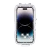 PULUZ Plastic Waterproof Case für iPhone 15 Plus/15 Pro Max/14 Plus/14 Pro Max/13 Pro Max/12 Pro Max/11 Pro Max (Weiß)