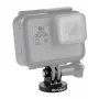 PULUZ PU145B CNC Aluminiumlegierung Action-Kamera Halterung Adapter mit 1/4 Zoll Stativgewinde, Schwarz