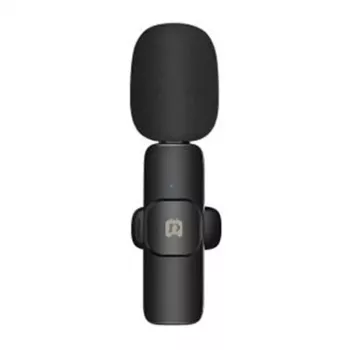 PULUZ PU3082B Drahtloses Lavalier-Mikrofon mit USB-C-Empfänger, 2,4 GHz, omnidirektional, 20 m Reichweite, für Smartphones & Tablets