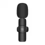 PULUZ PU3082B Drahtloses Lavalier-Mikrofon mit USB-C-Empfänger, 2,4 GHz, omnidirektional, 20 m Reichweite, für Smartphones & Tablets