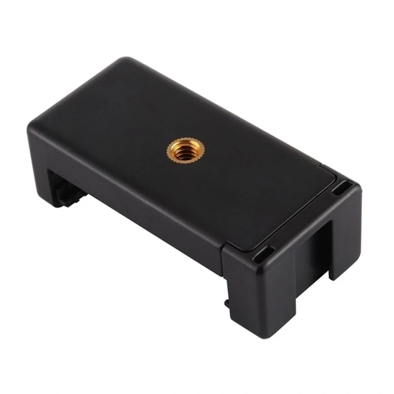 PULUZ PU448B Smartphone-Stativhalterung, Federklemmung mit 1/4 inch-20-Gewinde, passt für 55-85 mm Smartphones, schwarzes ABS
