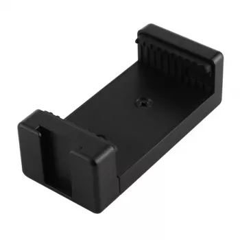 PULUZ PU448B Smartphone-Stativhalterung, Federklemmung mit 1/4 inch-20-Gewinde, passt für 55-85 mm Smartphones, schwarzes ABS