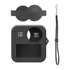 PULUZ PU454B Silikonhülle für GoPro Max mit Objektivschutz und Handgelenkschlaufe, Schwarz