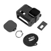 PULUZ PU717B Silikonhülle für GoPro HERO 9/10/11/12 Schwarz - Schutzhülle mit Objektivdeckel und Handschlaufe