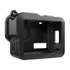 PULUZ PU717B Silikonhülle für GoPro HERO 9/10/11/12 Schwarz - Schutzhülle mit Objektivdeckel und Handschlaufe