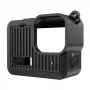 PULUZ PU717B Silikonhülle für GoPro HERO 9/10/11/12 Schwarz - Schutzhülle mit Objektivdeckel und Handschlaufe