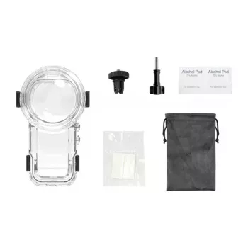 PULUZ PU760T Wasserdichtes Gehäuse (60 m) mit Schnellverschluss-Halterung für Insta360 X5 (Transparent)