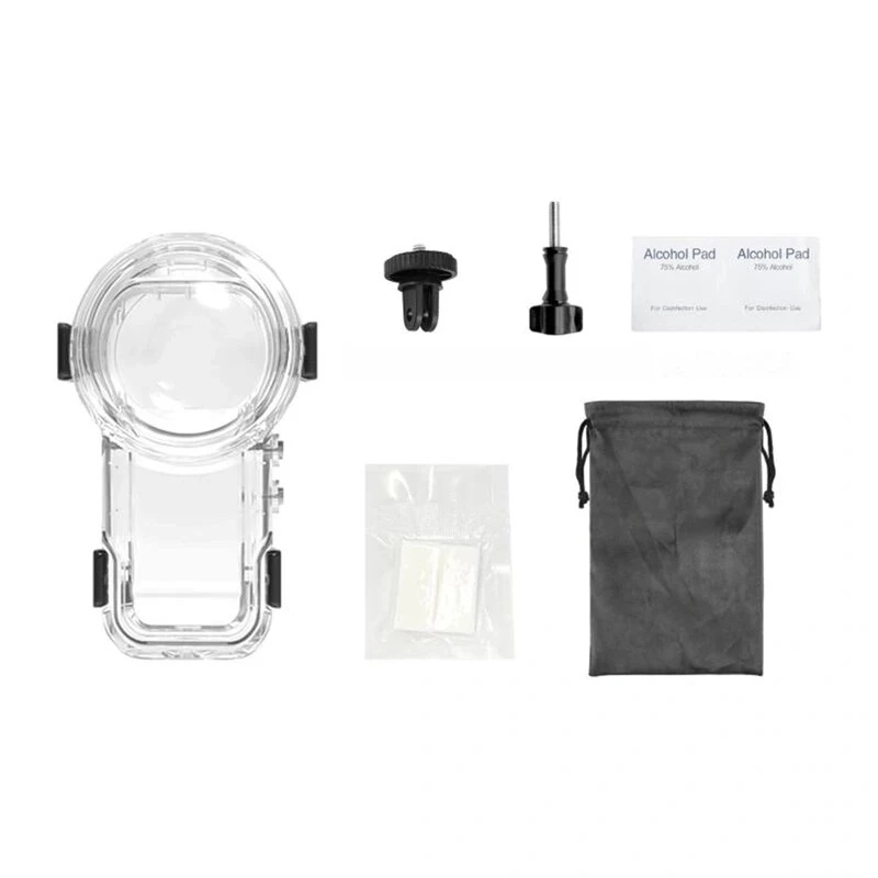 PULUZ PU760T Wasserdichtes Gehäuse (60 m) mit Schnellverschluss-Halterung für Insta360 X5 (Transparent)