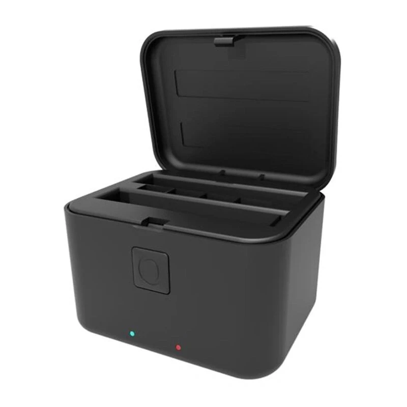 Puluz PU765B Ladecase für Insta360 X5 – 3-Fach Akkuladegerät und Aufbewahrungsbox (Schwarz)