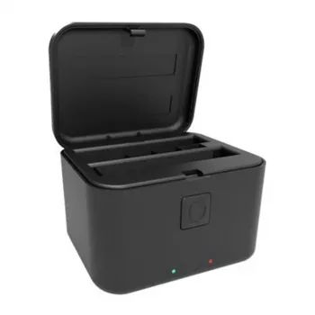 Puluz PU765B Ladecase für Insta360 X5 – 3-Fach Akkuladegerät und Aufbewahrungsbox (Schwarz)