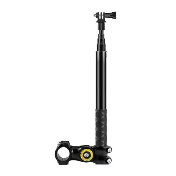 PULUZ PU817 Lenkerhalterung für Fahrräder und Motorräder | 1/4 Zoll Schraube, 360° Kugelkopf, 20-32 mm Klemme, für Action-Kameras und Stative, Schwarz