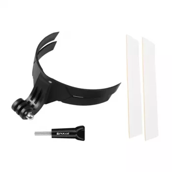 PULUZ PU847B Kinnriemen für Helm (Schwarz) – Universelle Halterung im GoPro-Stil für Action-Kameras